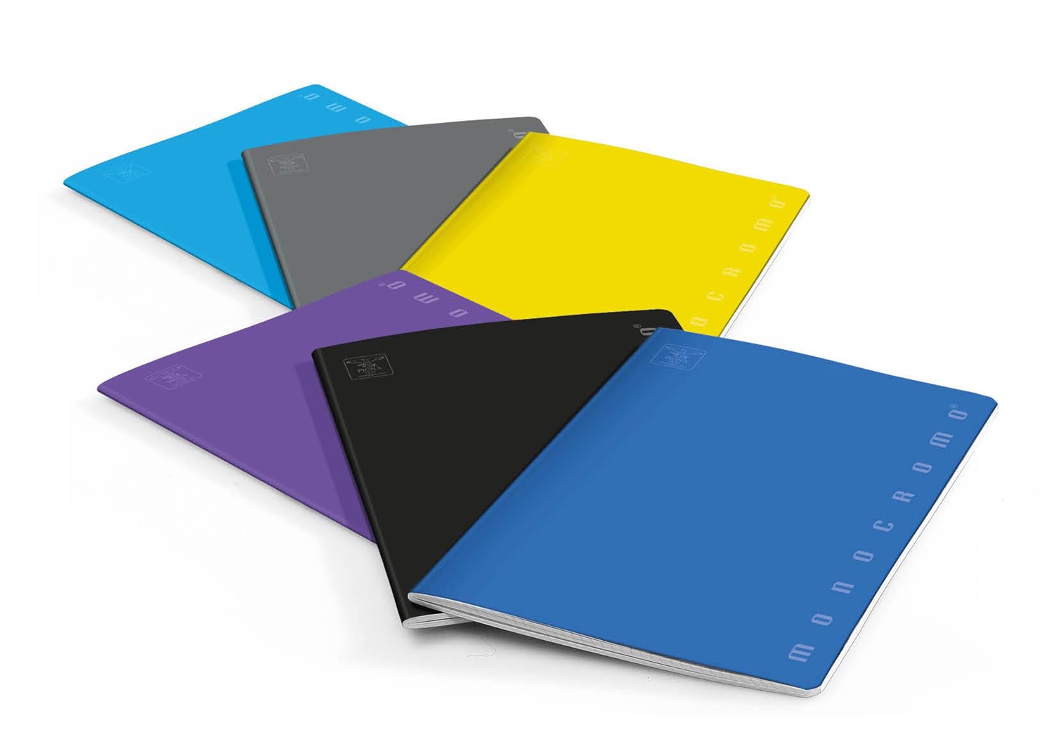 Pigna Quaderno A5 Monocromo - 42 Fogli - 1 Rigo con Margine - 80 g/mq - Assortiti - Confezione da 10 Pezzi