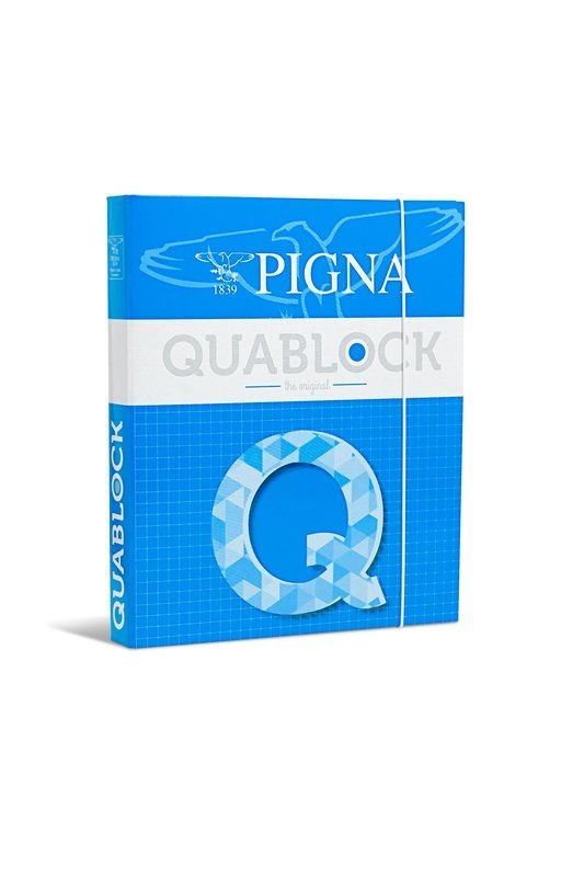 Pigna Raccoglitore ad Anelli Quablock A4 - 26x32 cm - 4 Anelli - Dorso 4 cm - Colori Assortiti