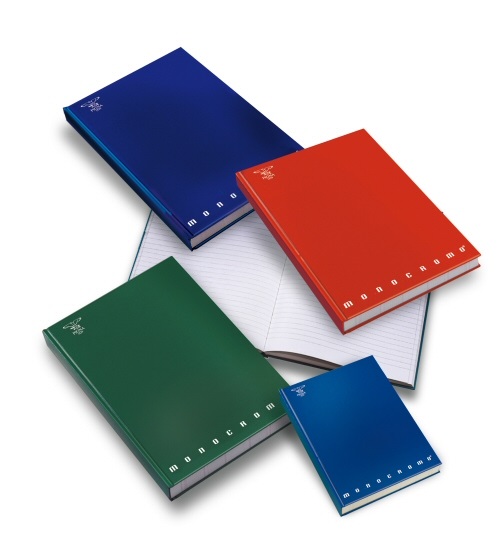 Pigna Registro A4 Monocromo - 194 Fogli, Copertina Cartonata, Rigatura 5 mm Quadretti, Colori Assortiti