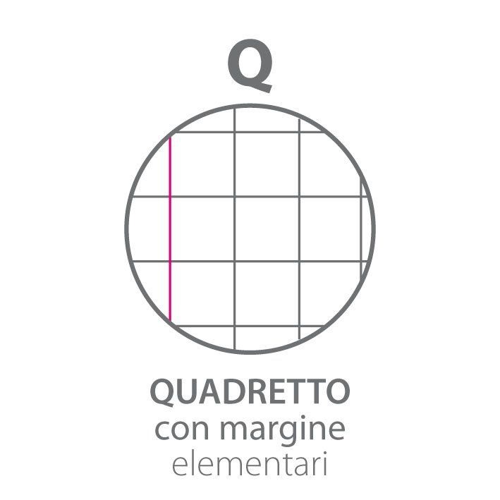 Pigna Maxi Monocromo Green Quaderno A4 80 Pagine Quadretti 5 mm con Margine - Confezione da 10