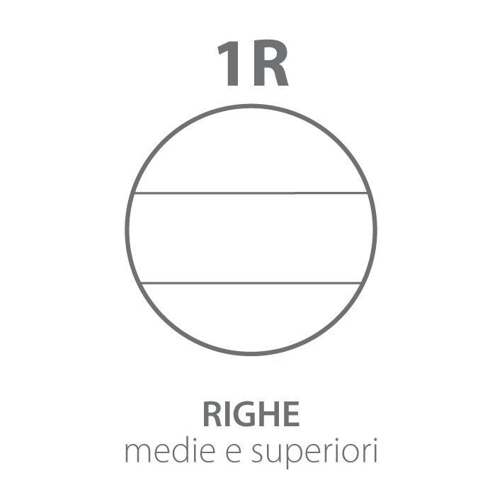 Pigna Quaderno Monocromo 02312181R A4 Maxi 80 Fogli Rilegatura Filo Singer, Cover Nera in PPL, Rigatura 1R, Certificato FSC
