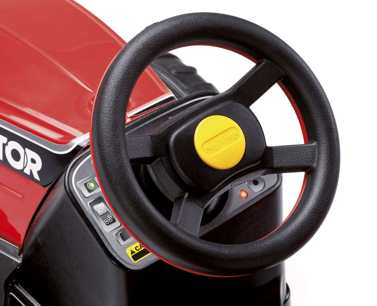 Peg Perego Maxi Diesel Tractor - Trattore a Pedali per Bambini dai 2 Anni con Rimorchio Rimovibile, Sedile Regolabile e Clacson