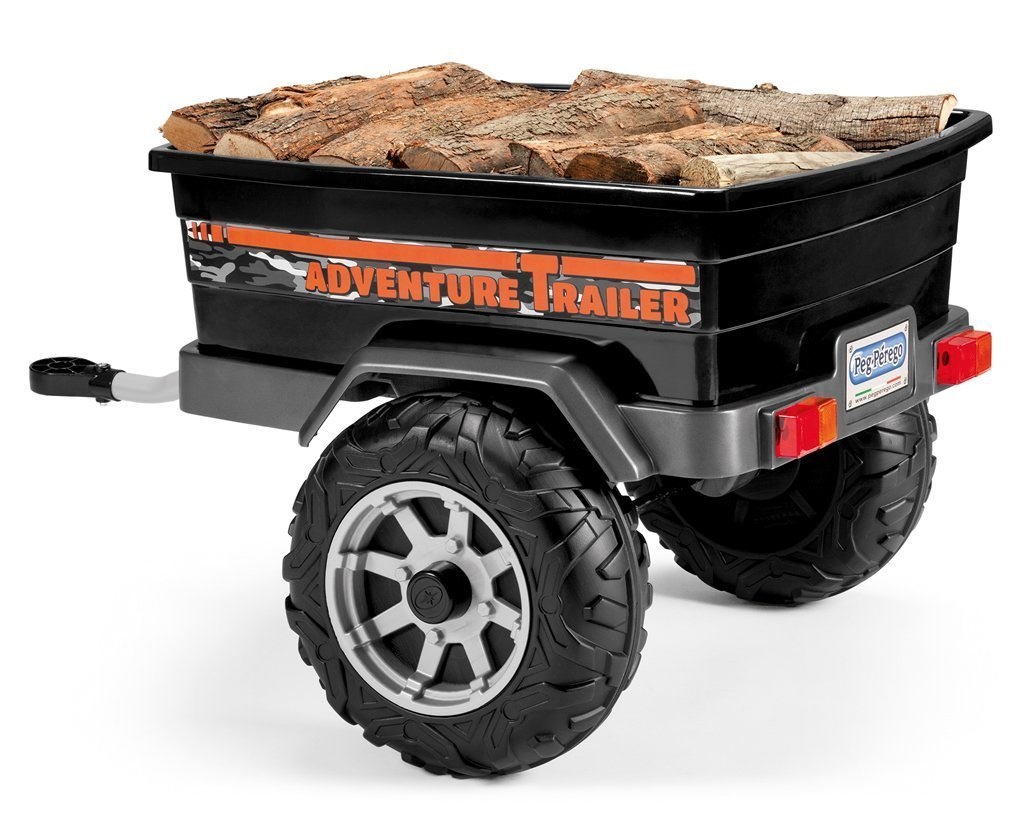 YALDONE IGTR0937 Rimorchio Trattore Cavalcabile per Bambini - Colore Nero, Materiale Plastica, Età 2 Anni