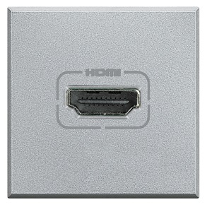 BTicino HC4284 Presa Video HDMI 2.0 Preconnessa - Grigio Tech