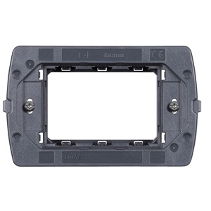 BTicino LN4703C Supporto a 3 Moduli per Placche LivingLight Air - Fissaggio a Viti in Resina