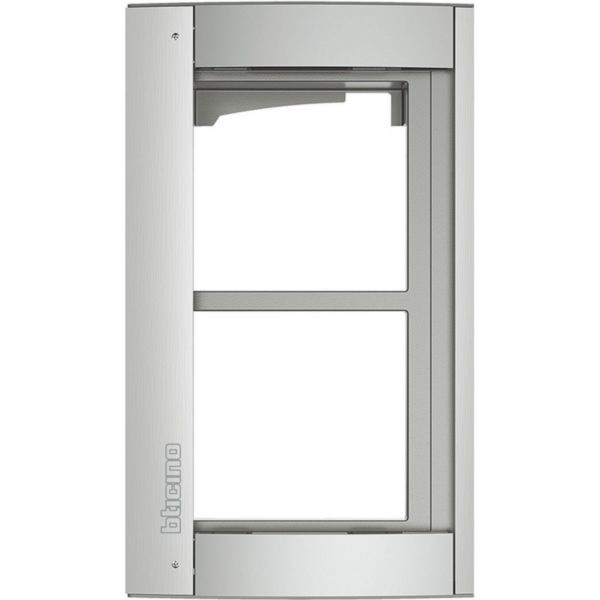 BTicino 350221 Telaio Supporto 2 Moduli SFERA - Finitura Allmetal Grigio