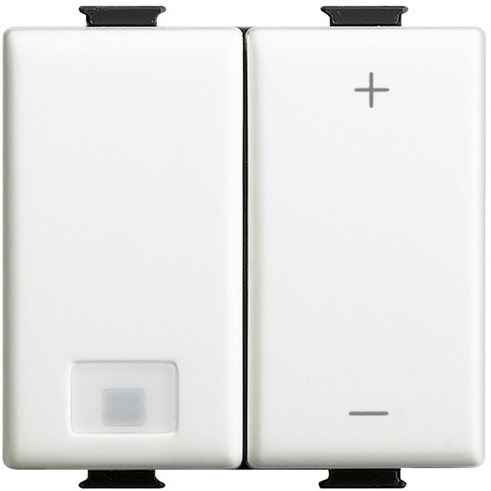 BTicino AM5713 Dimmer a Pulsante Universale 400W-75VA Bianco - Compatibile con LED e Fluorescenti