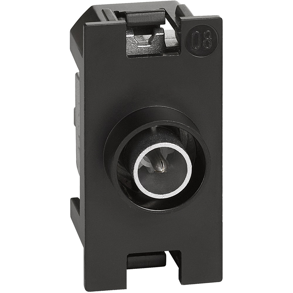 Bticino K4202P14 - Presa Coassiale Passante 1 Modulo, Attenuazione 14 dB, Impianti TV e Satellitari, Serie Living Now