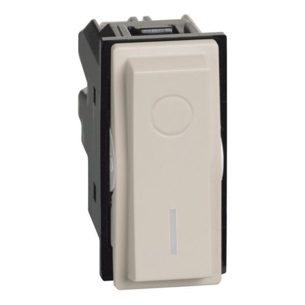 BTicino Living Now KM4002 Interruttore Bipolare 2P 16A Illuminabile Colore Sabbia