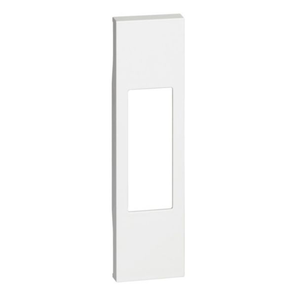 BTicino Living Now KW02 - Cover per prese standard Italia 10/16A, Pulsante a Tirante, Interruttore Bipolare, 1 Modulo, Bianco
