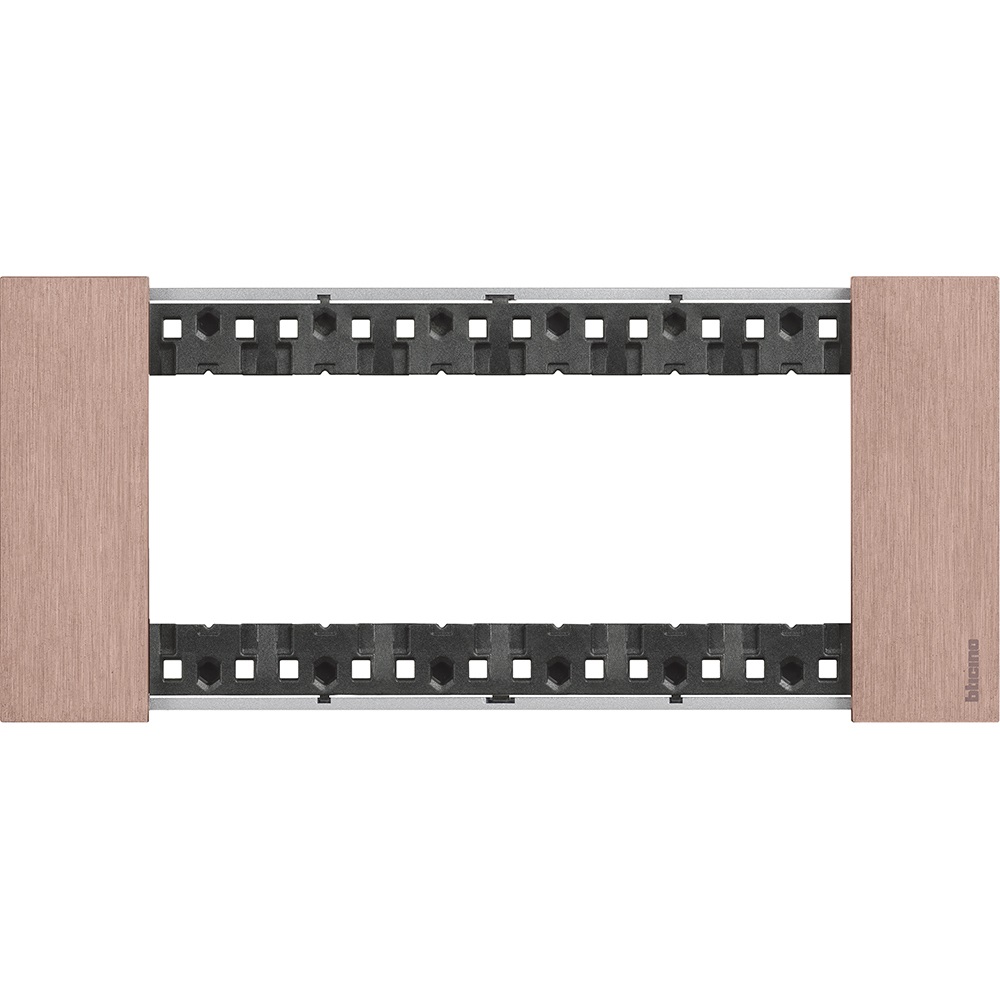 BTicino KA4806ZM Placca Living Now 6 Moduli Colore Rame in Zama