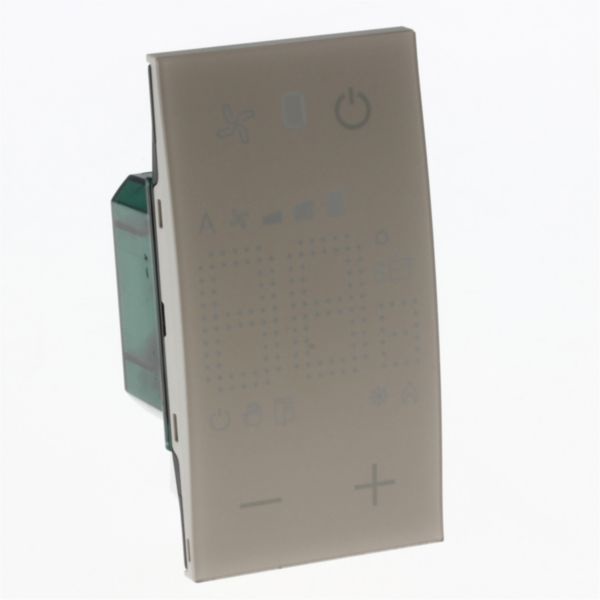 BTicino KM4691 Termostato Sabbia con Display Retroilluminato per Controllo Temperatura di Singola Zona