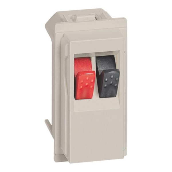 BTicino KM4294 Connettore Altoparlante Living Now Home Cinema - 1 Modulo, Sabbia