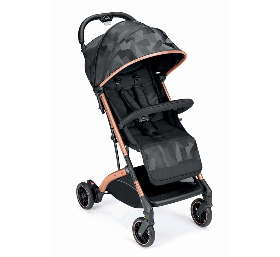 Cam Compass 2.0 Passeggino Leggero e Compatto Pieghevole - Jacquard Nero, da 0 a 4 Anni, 22 kg, Telaio in Alluminio