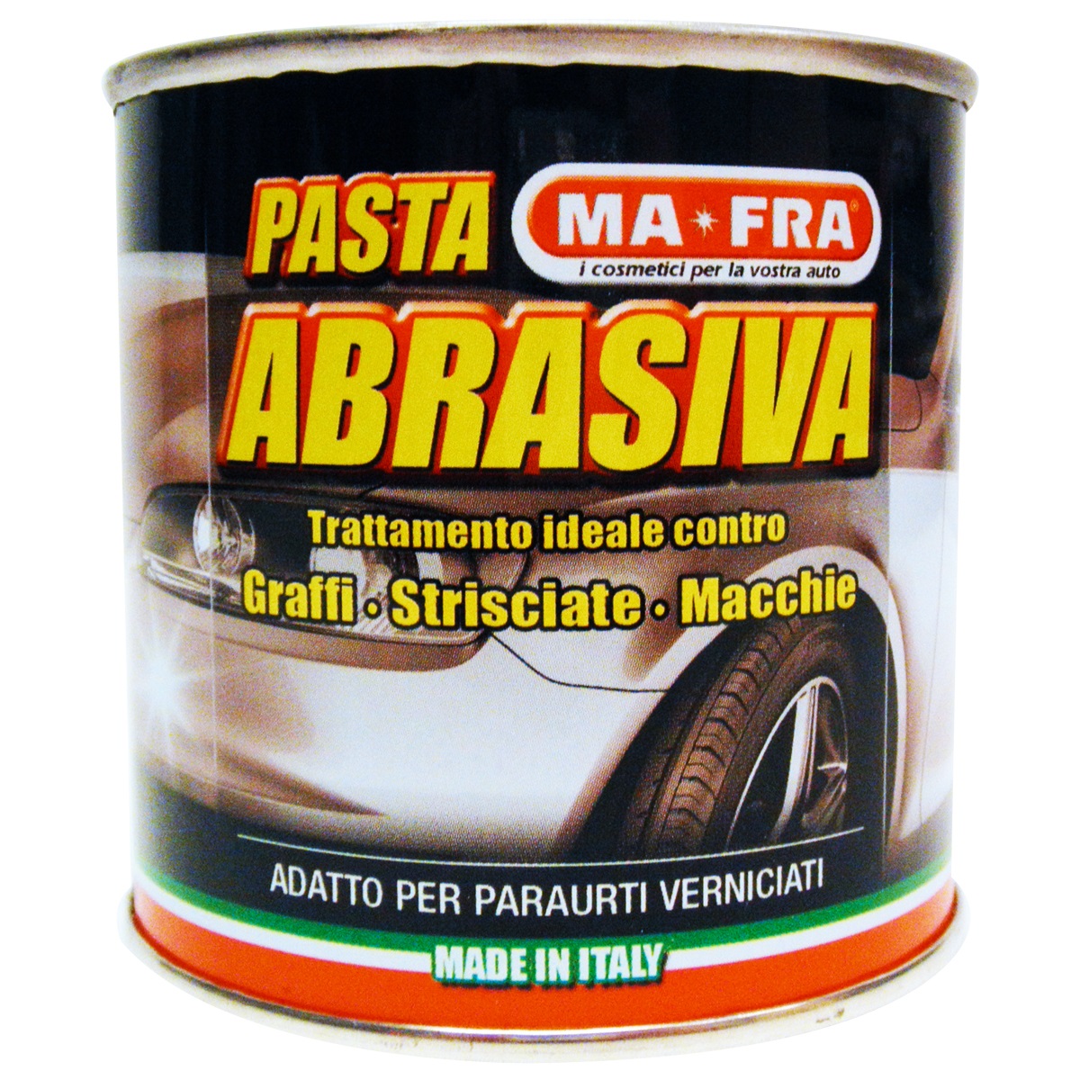 Ma-Fra Pasta Abrasiva 200 ml - Rimuove Graffi, Macchie e Segni dalla Carrozzeria, Adatta per Paraurti Verniciati