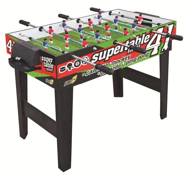 Sport One Tavolo Multigioco 4 in 1 Mini - Calcetto, Ping Pong, Carambola, Hockey