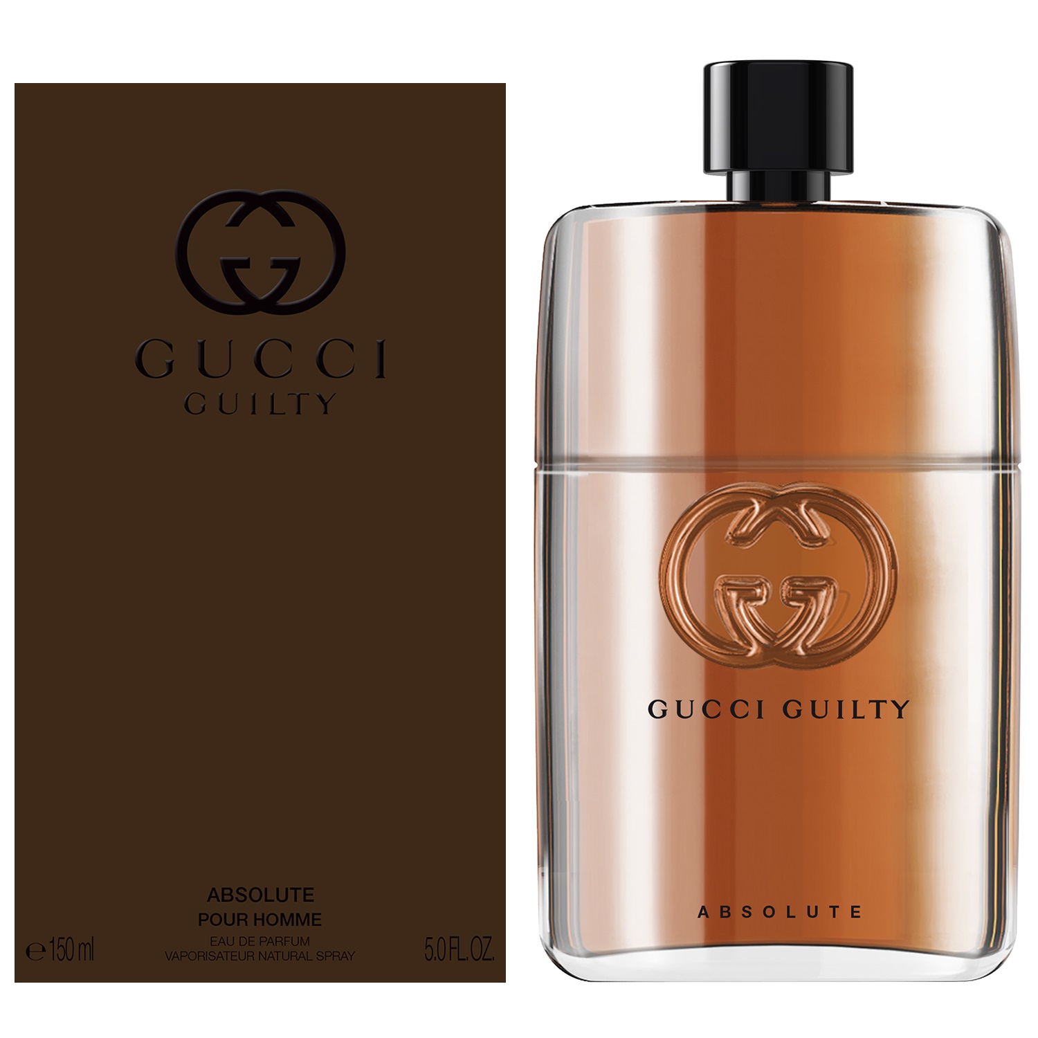 Gucci Guilty Absolute Eau de Parfum 150 ml - Fragranza Uomo con note di WoodLeather e Patchouli