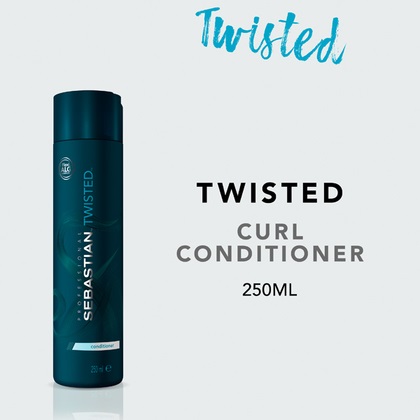 Sebastian Professional Twisted Balsamo 250 ml - Conditioner per Capelli Ricci, Districante Quotidiano con Elasticità e Idratazione