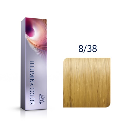 Wella Illumina Color 8/38 Biondo Chiaro Dorato Perla - Colorazione Permanente 60 ml