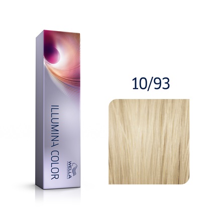 Wella Illumina Color 10/93 Biondo Chiarissimo Dorato Cenere - Colorazione Permanente 60 ml con Tecnologia Color Microlight