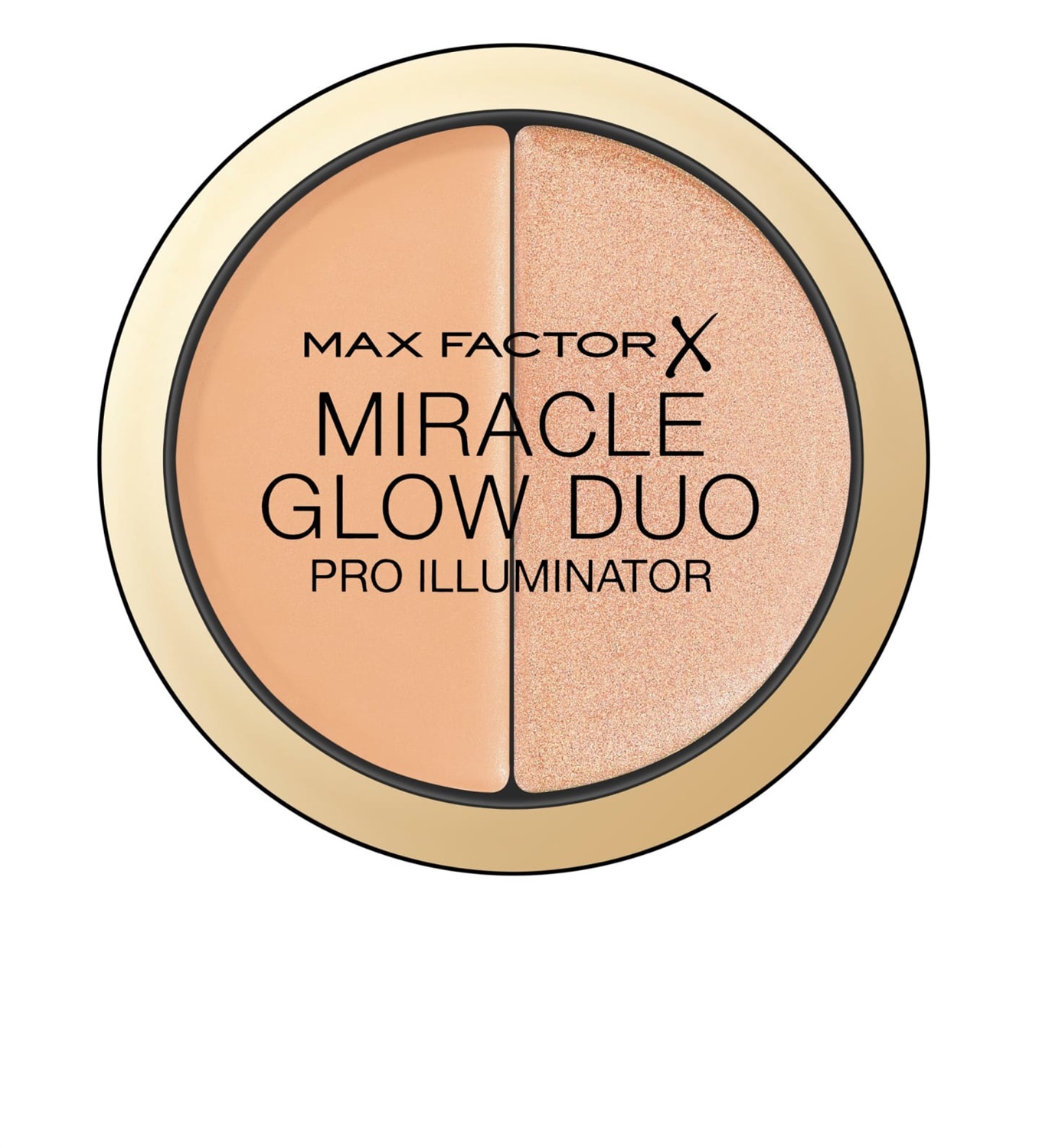 Max Factor Miracle Glow Duo 11 g - Crema Illuminante Medium con Microperle per una Pelle Radiosa