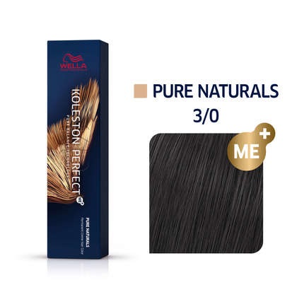 Wella Koleston Perfect Me Pure Naturals 3/0 Marrone Scuro 60 ml - Colore Intenso e Copertura Completa