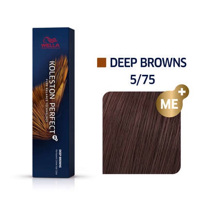 Wella Koleston Perfect Me Deep Browns Tinta per Capelli 5/75 Marrone Chiaro/Mogano 60 ml
