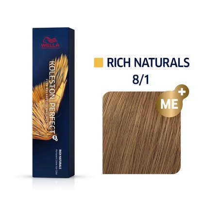Wella Koleston Perfect ME Rich Naturals 8/1 Biondo Chiaro Cenere 60 ml