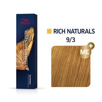 Wella Professionals Koleston Perfect Me Rich Naturals No. 9/3 Biondo chiaro oro 60 ml - Colore per capelli con risultati eccellenti e brillantezza