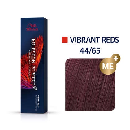 Wella Koleston Perfect Me Vibrant Reds No. 44/65 Colorazione Permanente per Capelli Castano Medio/Viola 60 ml