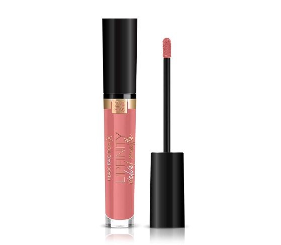 Max Factor Lipfinity Velvet Matte Rossetto Liquido Opaco 030 Cool Coral, 3.5 ml - Idratante e Waterproof con Lunga Durata