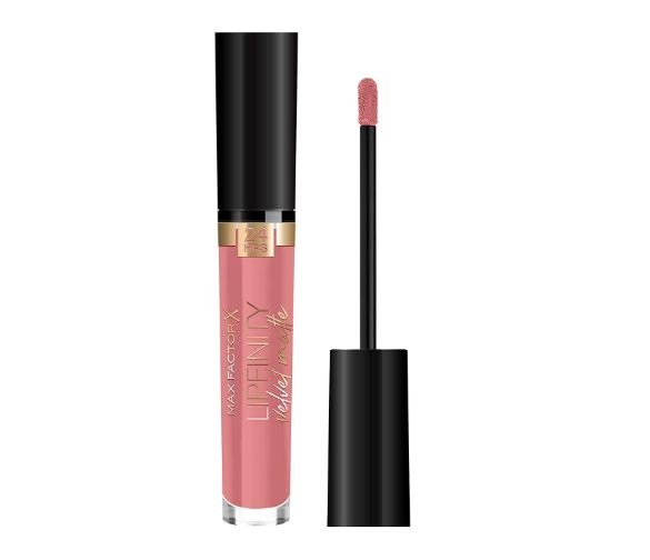 Max Factor Lipfinity Velvet Matte Rossetto Liquido 045 Posh Pink 3,5 ml - Opaco, Idratante, Waterproof, No Transfer, Lunga Durata 24 Ore