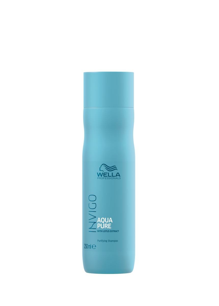 Wella Professionals INVIGO Balance Aqua Pure Shampoo Purificante 250ml con Estratto di Loto - Deterge e Purifica i Capelli