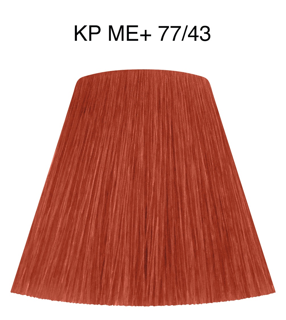 Wella Koleston Perfect Me Vibrant Reds 77/43 - Colorazione Permanente Unisex 60ml con Tecnologia Pure Balance e ME , Copertura Fino al 100% dei Capelli Bianchi