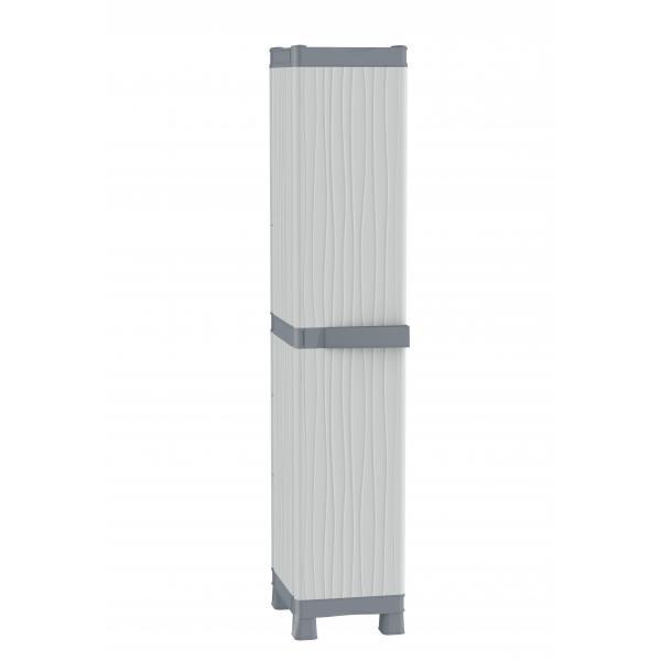 Terry Armadietto WaveBase 2350 in Polipropilene con 1 Anta e 6 Vaschette - Dimensioni 35x43,8x181,8 cm