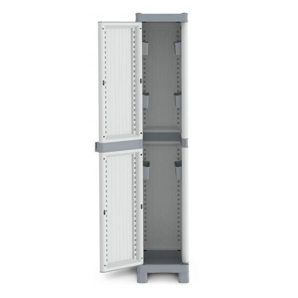 Terry Armadietto WaveBase 2350 in Polipropilene con 1 Anta e 6 Vaschette - Dimensioni 35x43,8x181,8 cm