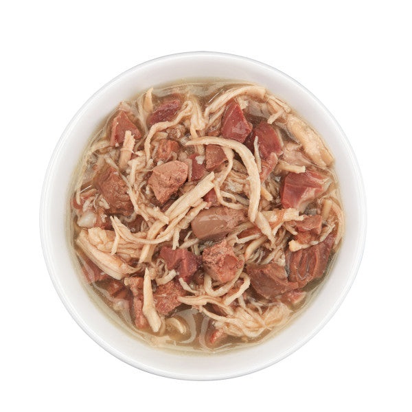 Schesir After Dark Filetti in Brodo di Pollo e Manzo - Alimento Umido Completo per Gatti Adulti - 80 g