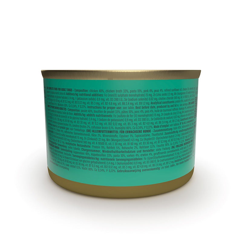 Schesir Taste The World Pollo con Carbonara - Alimento Umido Completo per Cani Adulti - 150 g