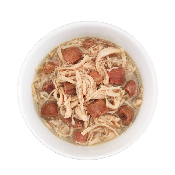Schesir After Dark Filetti di Pollo in Brodo - Alimento Umido Completo per Gatti Adulti - Lattina da 80 g