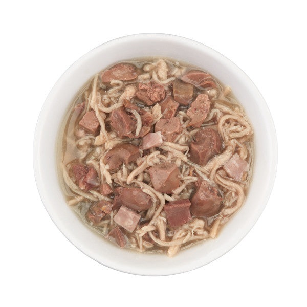 Schesir After Dark Filetti in Brodo di Pollo e Prosciutto - Alimento Umido Completo per Gatti - 80 g