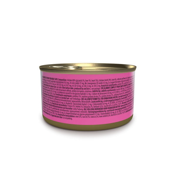 Schesir After Dark Filetti in Brodo di Pollo e Prosciutto - Alimento Umido Completo per Gatti - 80 g