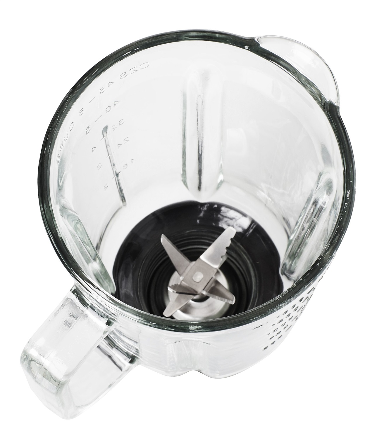 Melchioni Frullo Glass Frullatore Elettrico 600W con Caraffa in Vetro da 1,5L, 6 Lame in Acciaio Inossidabile, 5 Velocità e Funzione Pulse, Nero/Acciaio