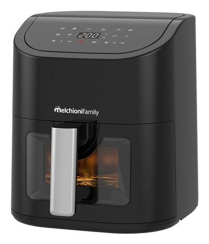 Melchioni Family Friggitrice ad Aria Marianna 5,2L, Digitale Touch, 9 Programmi, Finestra Trasparente, Cottura Senza Olio