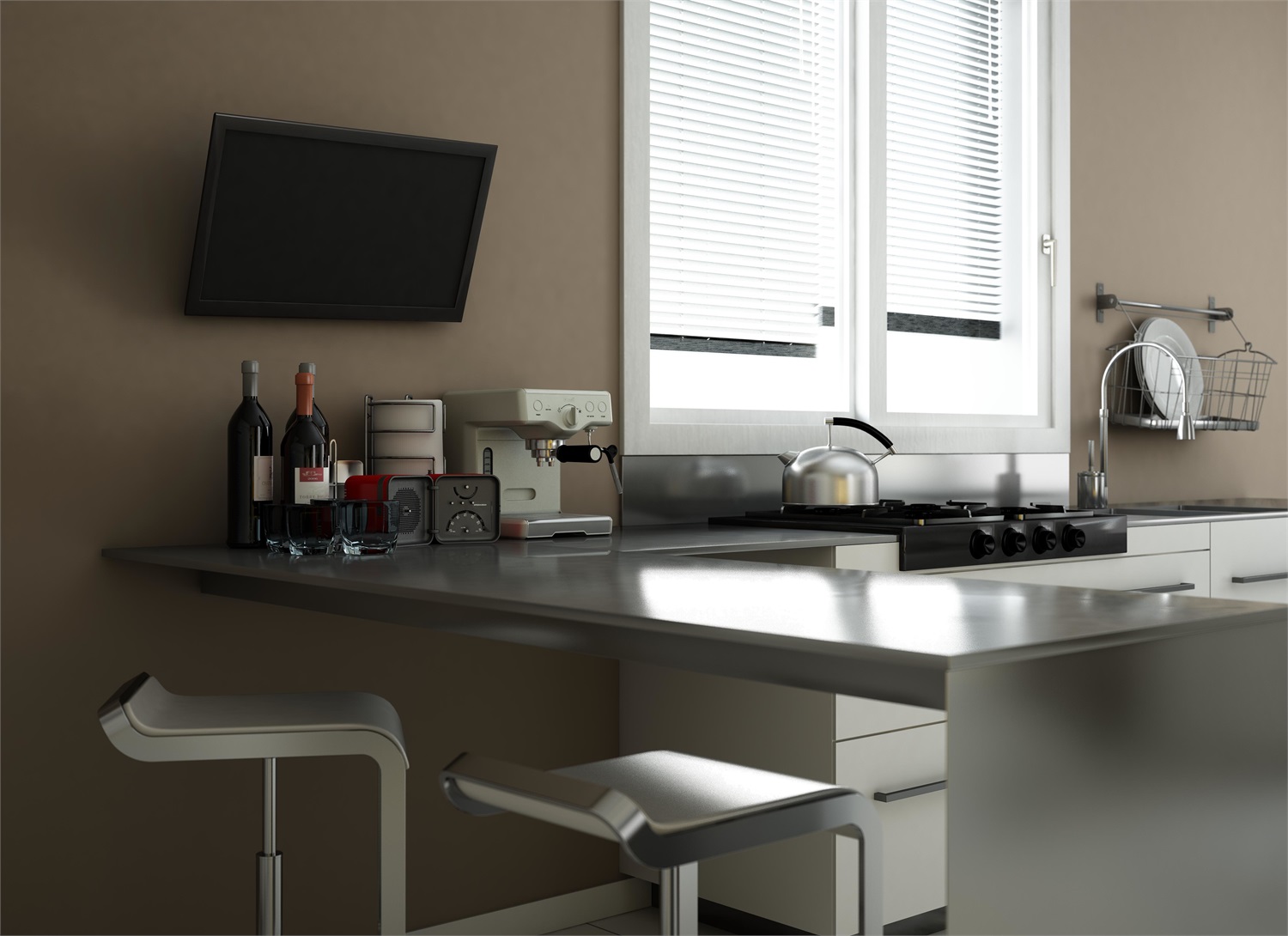 Meliconi CME ETR200 - Supporto TV Parete Inclinabile per TV da 26 a 40 Pollici, Attacco VESA 75-100-200, Portata 30 Kg, Nero, Made in Italy