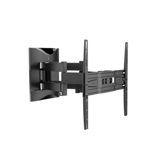 Meliconi 400 SDRP PLUS Supporto TV a Muro Doppio Braccio per TV da 32'' a 82'' - VESA 200-300-400, Portata Massima 55 Kg, Nero