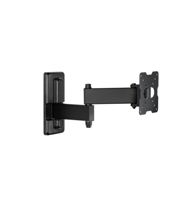 Meliconi EDR100 Supporto TV Parete per Televisori da 14 a 25 Pollici, Peso Max 17 Kg, VESA 50 x 50 mm, Nero