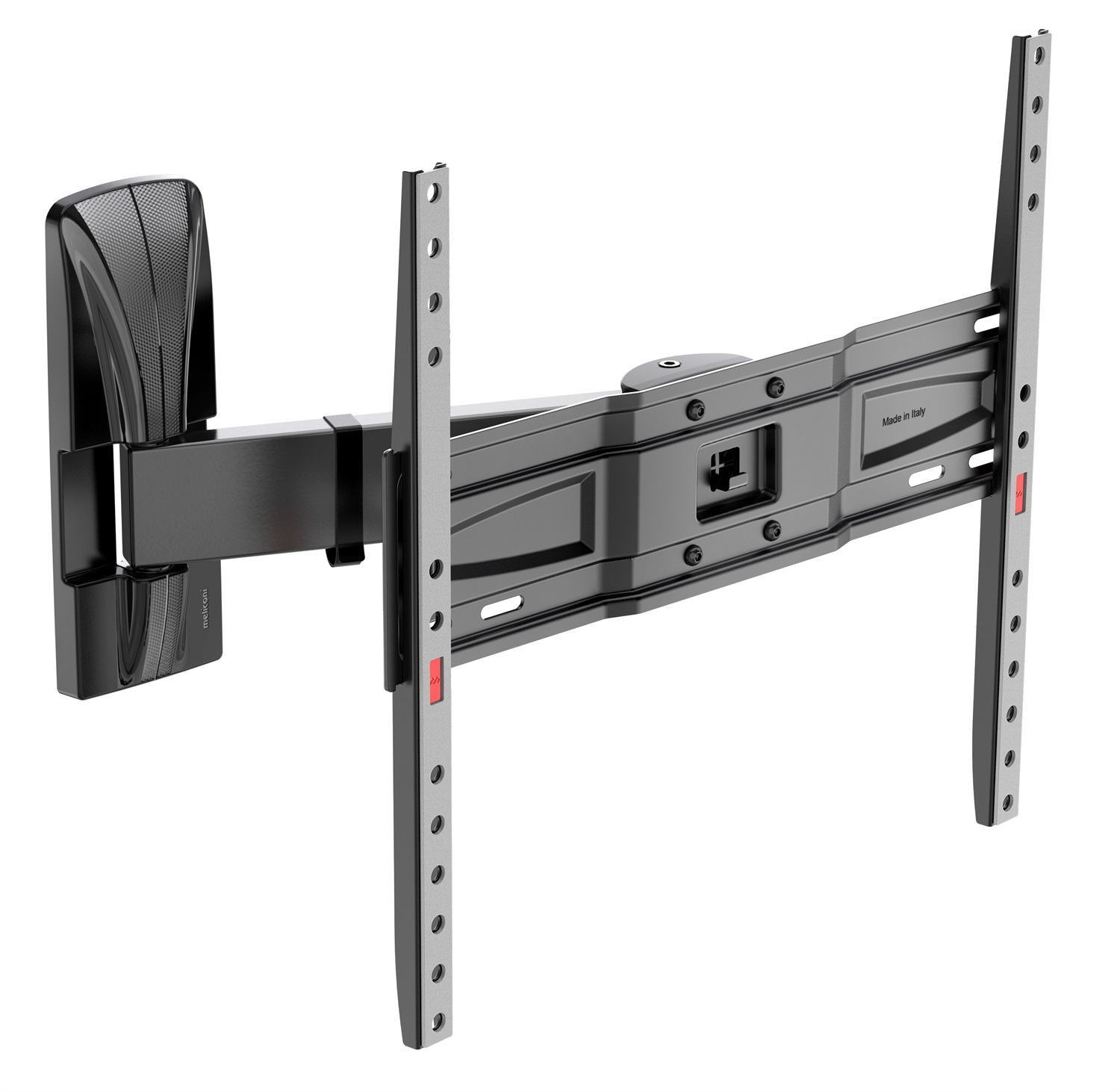 Meliconi Ghostslim Plus R400 - Supporto da parete ultra sottile per TV 65'' con inclinazione e orientamento