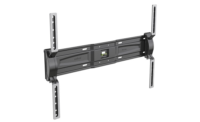 Meliconi SlimStyle PLUS 600 S - Supporto Fisso Ultra Sottile da Parete per TV 50''-82'', VESA 300-400-600, Nero, Portata 70 kg