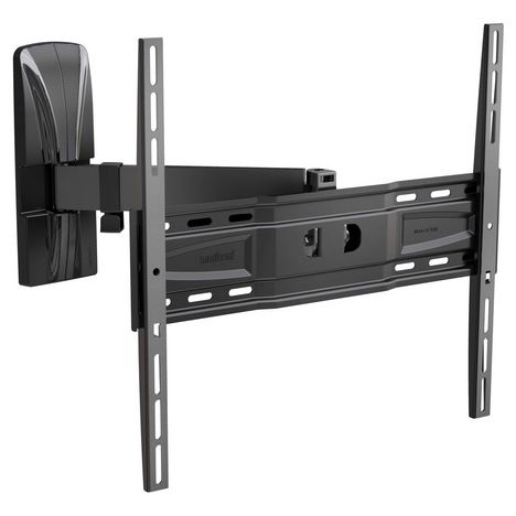 Meliconi SlimStyle Plus 400 SR Supporto TV da Parete Inclinabile e Orientabile per TV da 40'' a 82'' (101-208 cm) - Portata Max 37 kg, VESA 200-300-400, Colore Nero