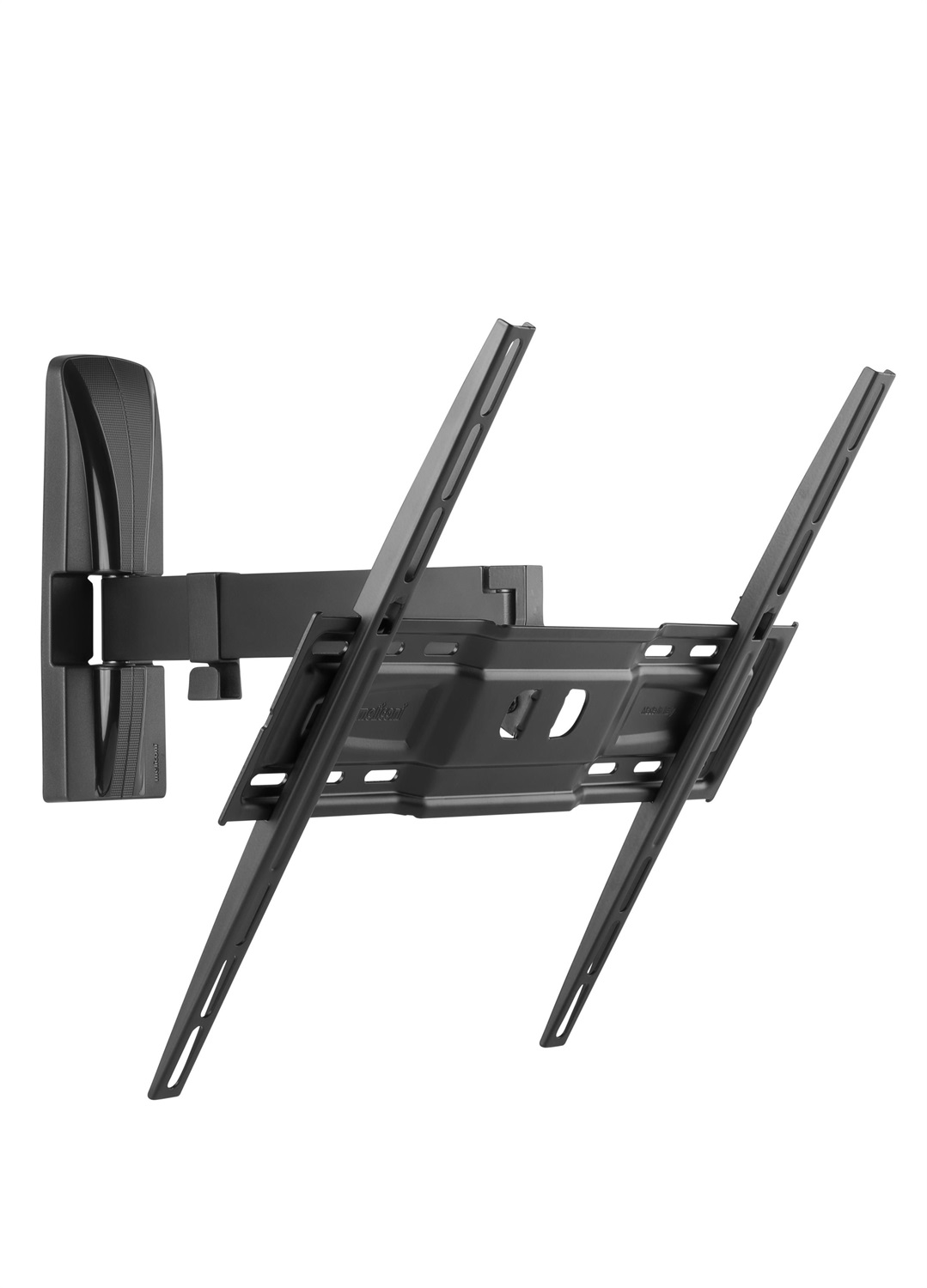 Meliconi SlimStyle Plus 400 SR Supporto TV da Parete Inclinabile e Orientabile per TV da 40'' a 82'' (101-208 cm) - Portata Max 37 kg, VESA 200-300-400, Colore Nero